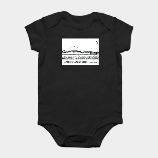 American Samoa Baby Bodysuit by Lakeric